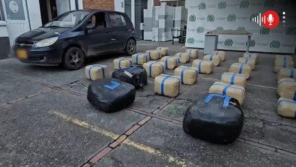 Video | Descubren en parqueadero de Suba a una mujer con más de 300 kilos de marihuana