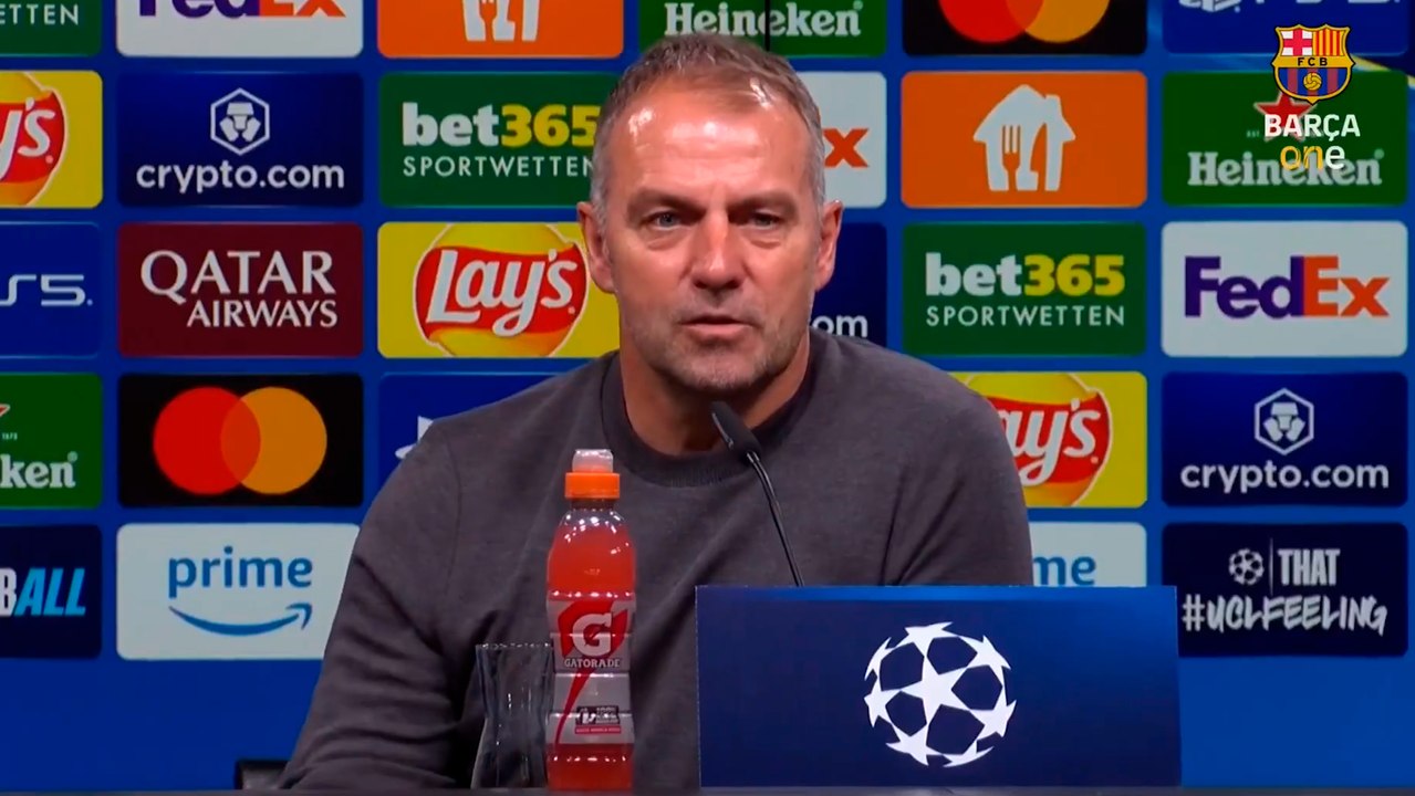 Hansi Flick reconoce mal rendimiento del Barcelona en el duelo contra el Borussia Dortmund
