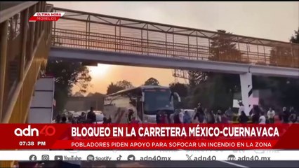 🚨¡Última Hora! Reportan bloqueo en ambos sentidos de la carretera México-Cuernavaca