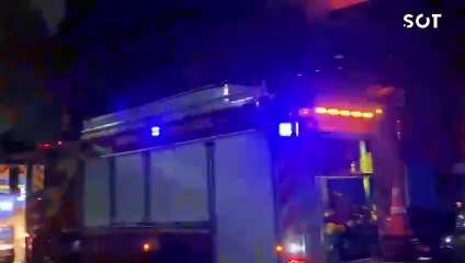 Incêndio de grandes proporções atinge teatro da PUC-PR e provoca correria em Curitiba