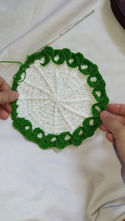 crochet tea coaster