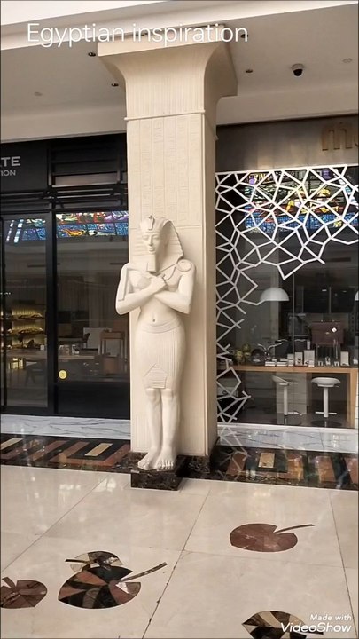 Egyptian inspiration in dubai wafi mall