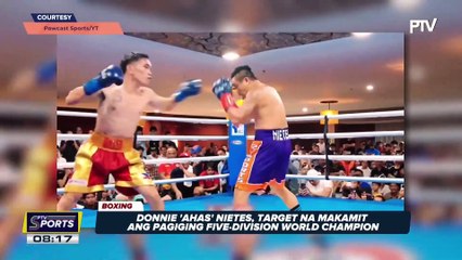 Donnie 'Ahas' Nietes, target na makamit ang pagiging five-division World Champion