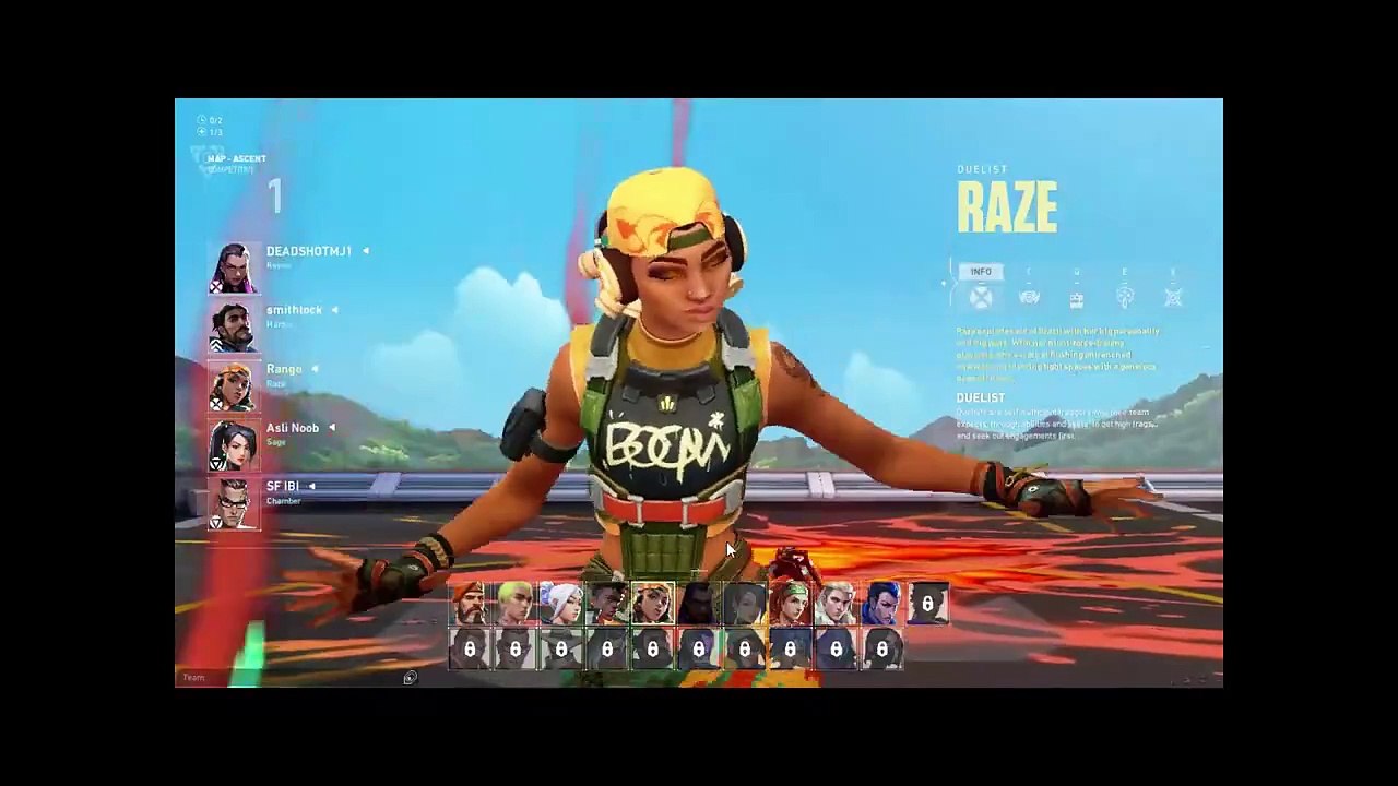 Epic Raze Kills Streak -  MVP Ascent Map - Rank Boosting !!