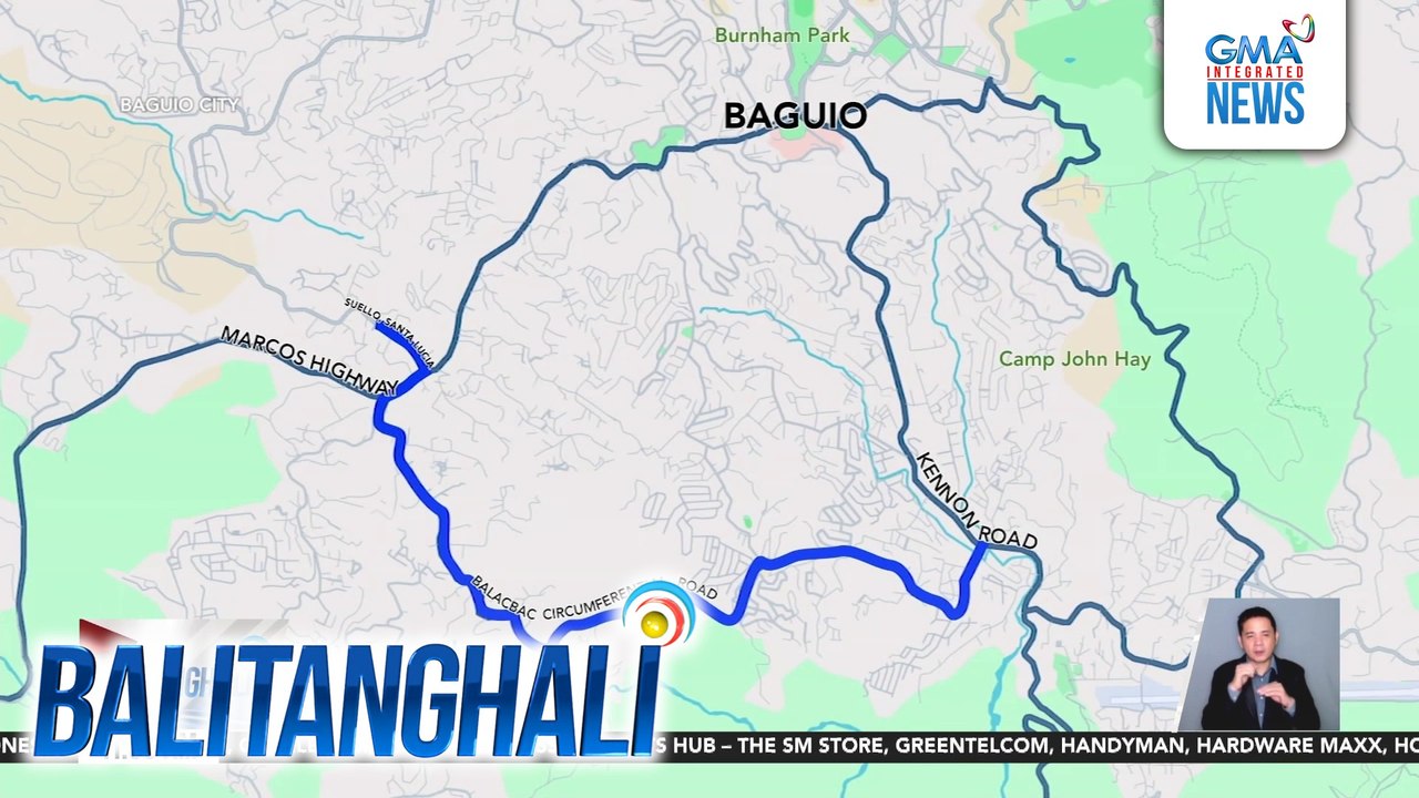 "Bakasyon Lanes" o mga alternatibong ruta na puwedeng daanan para mapabilis ang biyahe, tinukoy ng Baguio City LGU | Balitanghali
