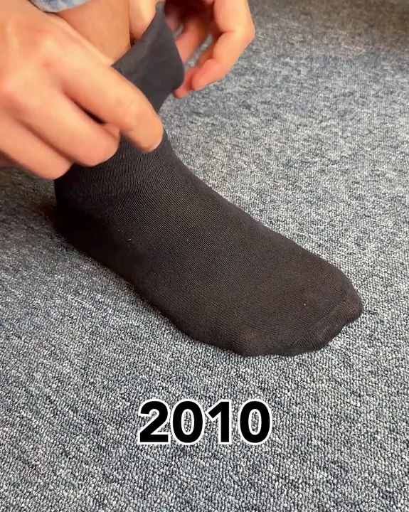 Sock evolution through the years 🧦😂