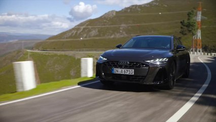 The new Audi A6 Avant in Madeira brown Driving Video