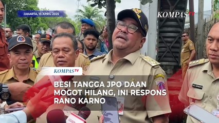 Besi Tangga JPO Daan Mogot Hilang, Ini Respons Rano Karno