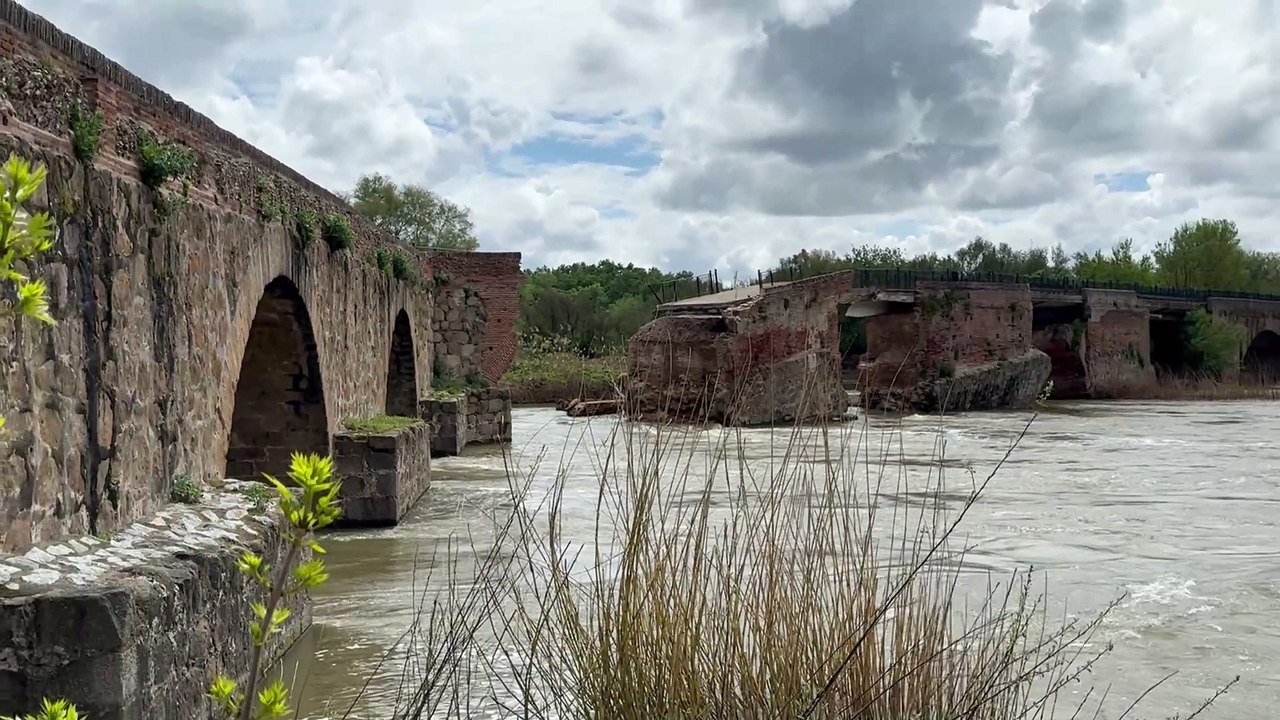 Baja el nivel del río Tajo