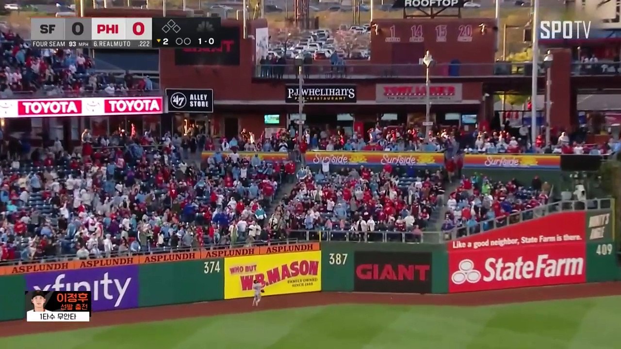 스포츠중계 빠른티비 [MLB] 샌프란시스코 vs 필라델피아 하이라이트 2025.04.16 (수) 0745