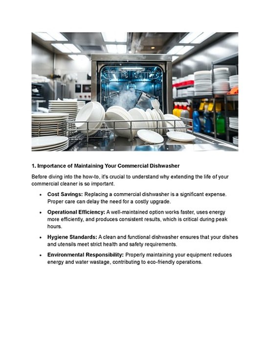 How to Increase the Longevity of Your Commercial Dishwasher