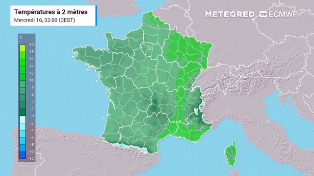 Anomalies des températures en France