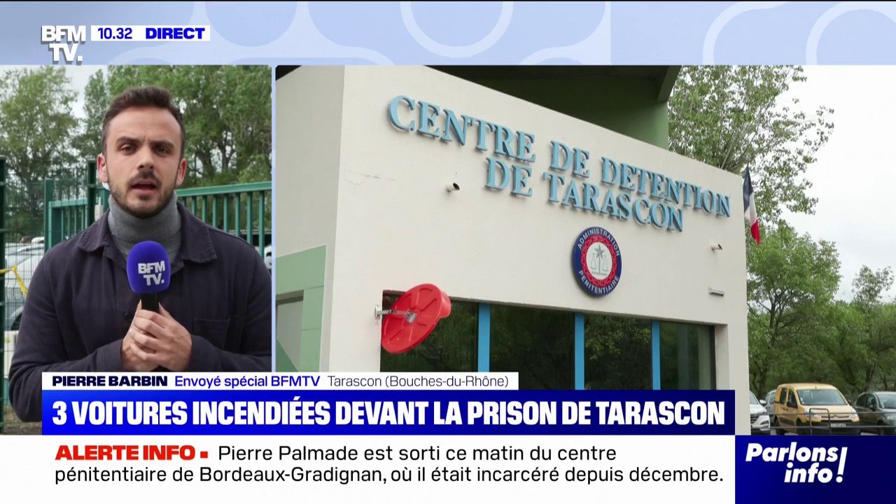 Prisons attaquées: trois voitures incendiées devant la prison de Tarascon dans les Bouches-du-Rhône