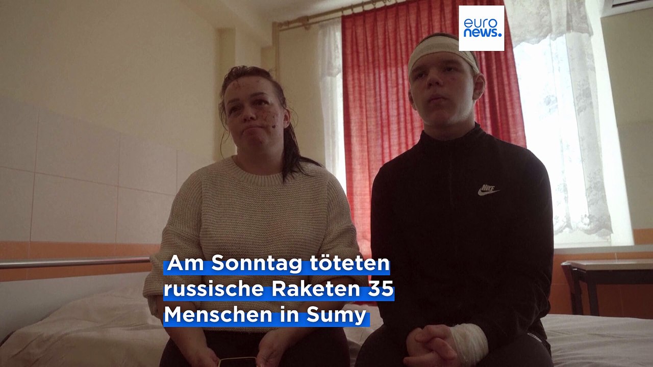 Sumy: Überlebende und Ärzte schildern das Grauen des tödlichen russischen Raketenangriffs