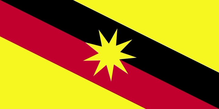 Flag of Sarawak State. Bendera Negara Bagian Sarawak. Sarawak State Flag. Flag of State of Sarawak. State of Sarawak Flag. Bendera Bumi Kenyalang. Flag of Sarawak. Bendera Sarawak. Sarawak Flag. Bendera Negeri Sarawak