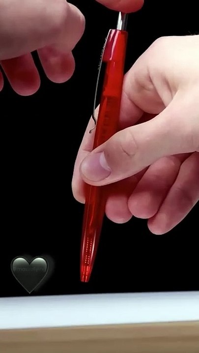 The ball of a pen loosing ink while rolling over paper.|Life Hacks|