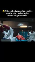 A Black bodyguard opens fire on the lab, declaring he doesnt fight women#movie#iQIYI Movie English