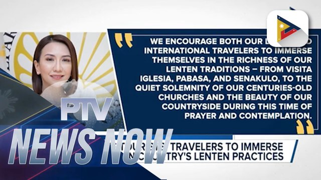 DOT urges tourists, travelers to immerse themselves in country's Lenten practices
