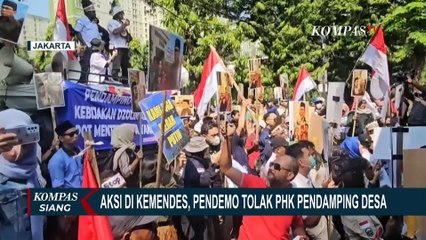 Gelar Demo, Massa Tolak PHK Pendamping Desa dan Minta Mendes PDT Dicopot