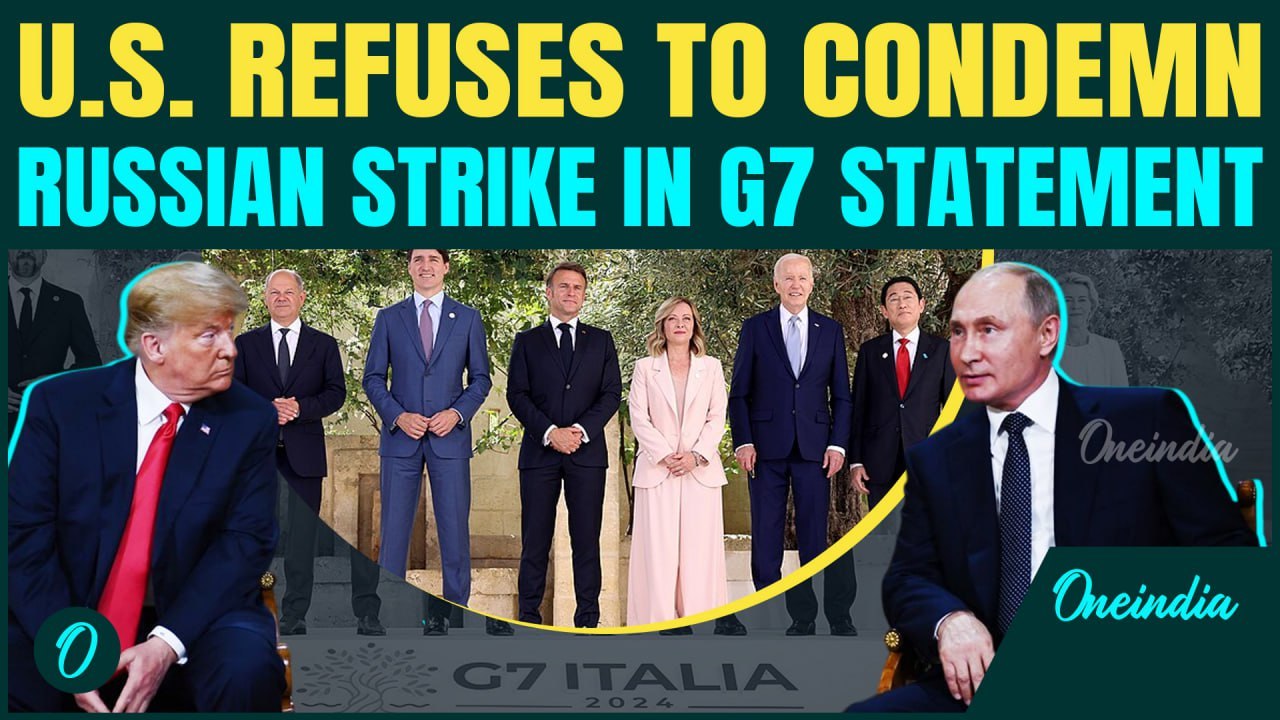 Trump Blocks G7 Condemnation of Russia Over Deadly Sumy Missile Strike- WATCH !