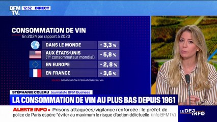 Inflation, goût...La consommation mondiale de vin au plus bas depuis 1961