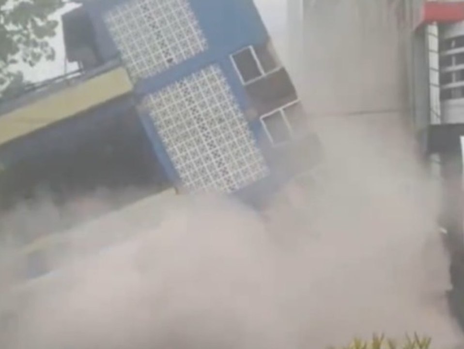 Chaos in Myanmar: Starkregen lässt Häuser einstürzen