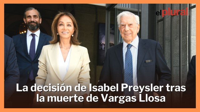 La decisión de Isabel Preysler tras la muerte de Mario Vargas Llosa