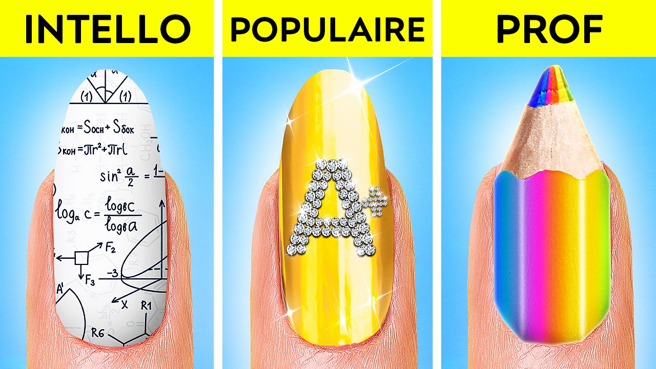 IDÉES SIMPLES POUR L'ÉCOLE || Bricolages & astuces impressionnantes à connaître par 123 GO! Genius