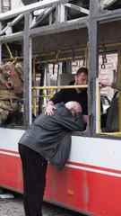 El momento del ataque ruso en Sumi
