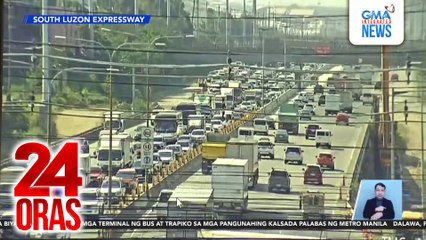 Daloy ng trapiko sa SLEX, ilang beses tumukod dahil sa ilang aksidente | 24 Oras