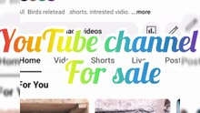 YouTube channel for sale everything is in description