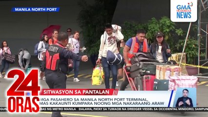 Mga nasa Manila North Port Passenger Terminal, sumuong sa matinding init at trapik | 24 Oras
