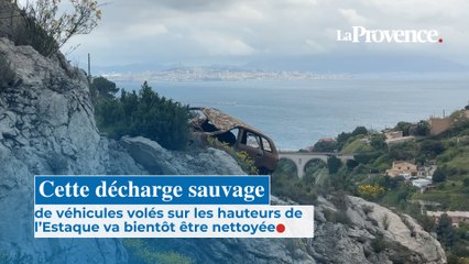 Cette décharge sauvage de véhicules volés sur les hauteurs de l’Estaque va bientôt être nettoyé