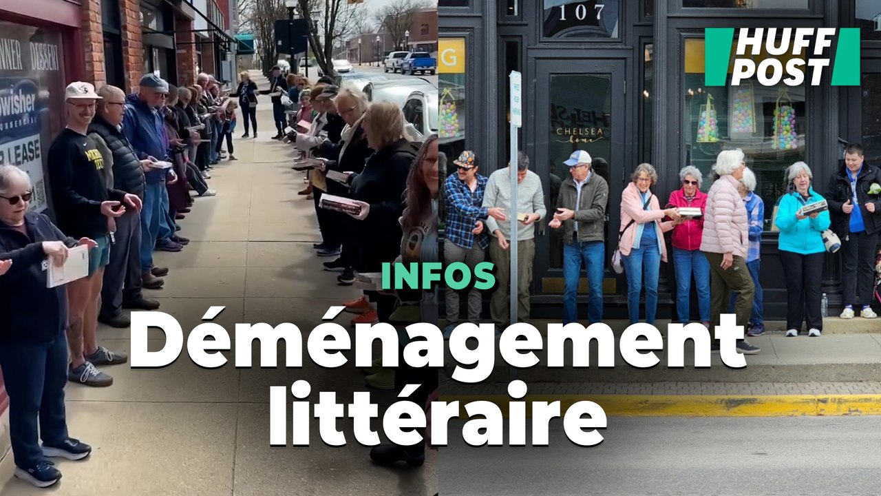 Cette librairie américaine a déménagé tous ses livres grâce à une chaîne humaine
