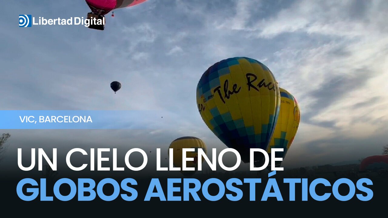 Vic da la bienvenida al Mercado del Ramo con el cielo lleno de globos aerostáticos