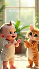 "Adorable Cat Dancing with Baby – Must See!"