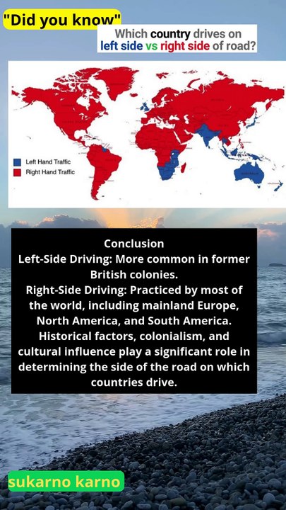 Which countries drive on the left side of the road and the right side of the road #quotes #ranking