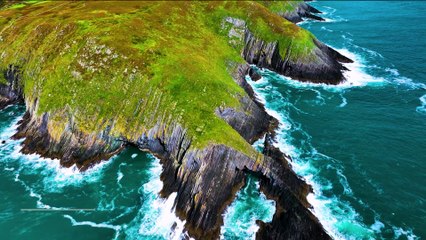 IRELAND - - Relaxing Scenes and Sounds - 8k - Echoes of Nature from Above