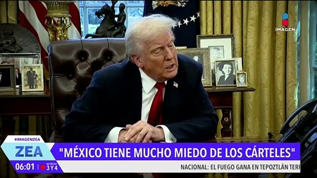 México tiene mucho miedo de los cárteles : Donald Trump