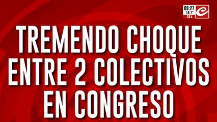 Tremendo choque entre colectivos deja más de 25 heridos