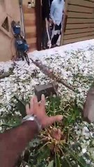 Hailstorm in islamabad Capital of Pakistan
