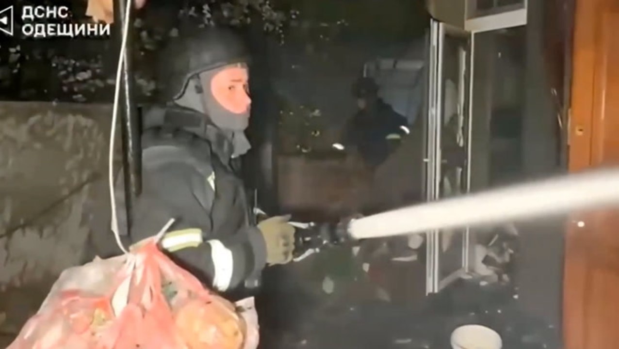 Odesa buildings reduced to rubble in Russian overnight drone attack on Ukrainian port city