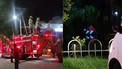 Video: así fue el rescate de dos hombres que cayeron en su vehículo al Lago Babilla de Cali