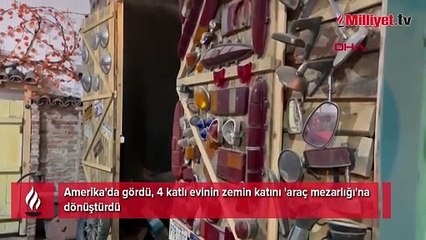 Amerika'da gördü, Bursa’da yaptı! 4 katlı evin zemin katını ‘mezarlığa’ çevirdi