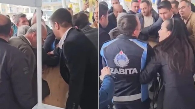AKP'li belediyenin yönetimindeki ilçede İmamoğlu standına polis müdahalesi