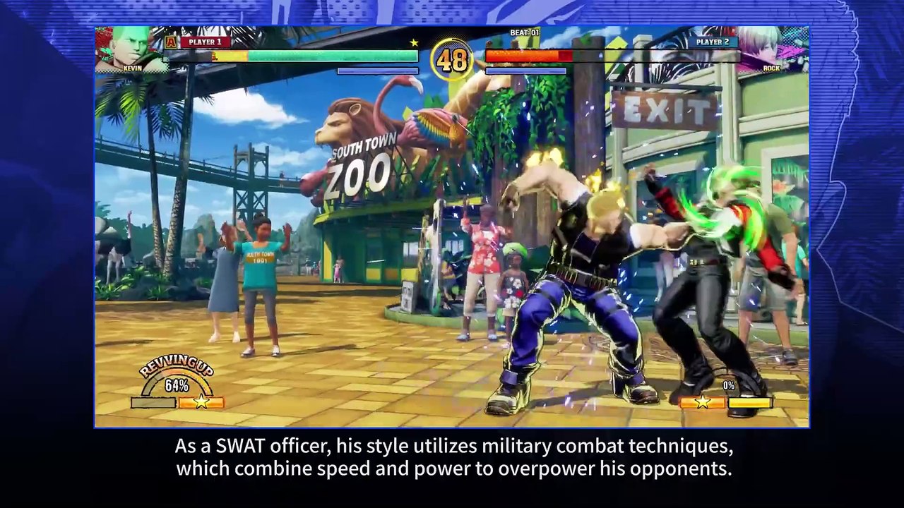 Fatal Fury City of the Wolves - Kevin Character Breakdown Trailer