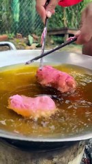 6_ How to crispy with pink cake recipe #shortvideo #shorts #cooking #food #recipe