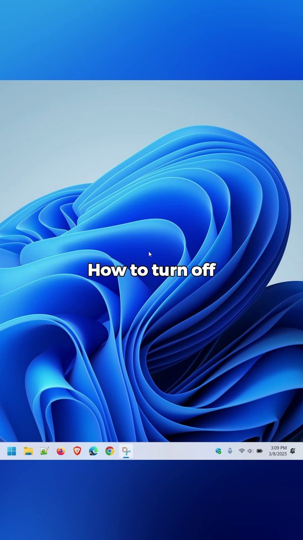 ⁣How to turn off flashing icons on the Windows 11 taskbar