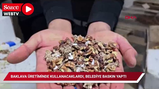 Baklava üretiminde kullanacaklardı, belediye baskın yaptı: 11 ton ele geçirildi