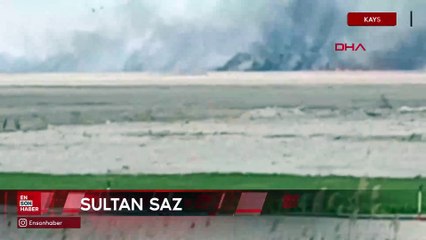 Kayseri Sultan Sazlığı Milli Parkı’nda yangın